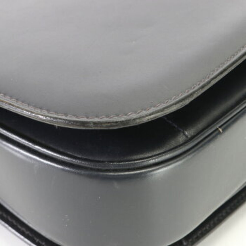 Celine Carriage Hardware Leather Shoulder Bag Tote Black EFV - Picture 10 of 14